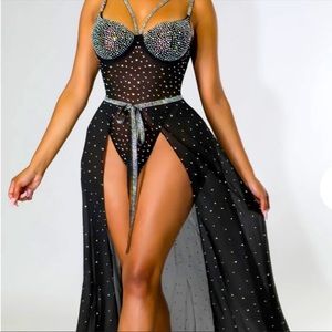 New without tags Bodysuit Skirt Set